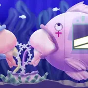 骨触手が潜むドレイン水槽