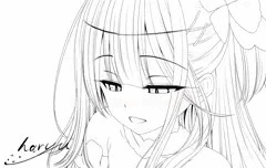 新衣装の美遊ちゃんに色々されちゃう日　線画