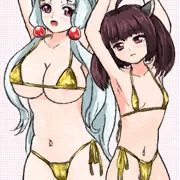 Golden W bikini