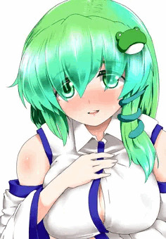 早苗さんのブラは青色だと思う