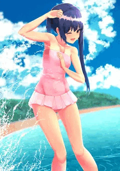 あずにゃんと海