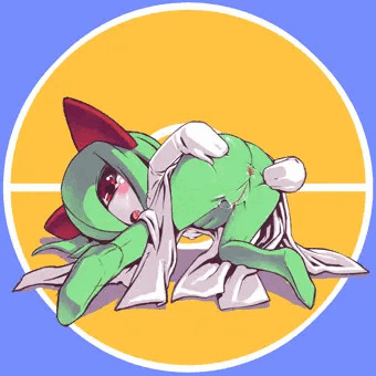 キルリアはじっとアナルにモンスターボールが入れられるのを待っている