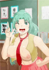 教室で