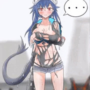アシッドムシに服を溶かされた水着チェン