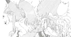 きつねざむらいさんの貴重な登場シーン