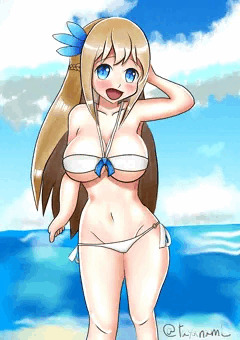 【戦艦少女差分】水着レキシントン