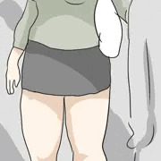 服の下で