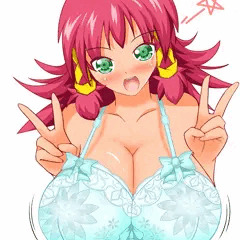 おっぱいダブルピース