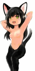 けも耳女子のふわふわの間から