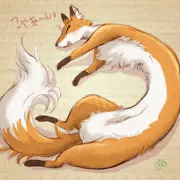 長いキツネちゃん