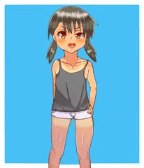 活発日焼け少女