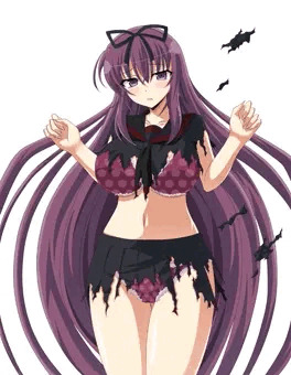 紫（蛇女子学園制服破壊）