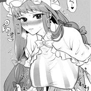 パチュリーの、ノーブラ乳首をすりすりしたい