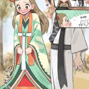慣れない衣装のせいでトイレにたどり着けなかったミカン姫