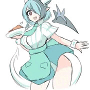 スイプロのVtuber碧風凪さん、カレーコラボ衣装版の落書きFA