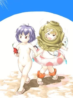 吸血鬼姉妹　プールへ行く