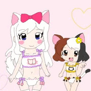 ヒメとリンでH絵