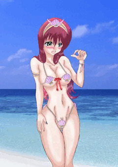 オリキャラ香川絵里ちゃん２３歳。貝殻マイクロビキニ💗