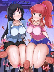ガールズ＆パンツァー　五十鈴華　武部沙織　太もも　ぶっかけ