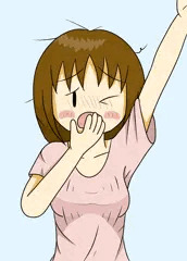 寝起き