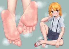 制服裸足な結城晴