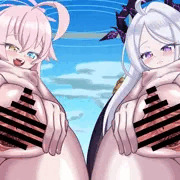 ホシノとヒナちゃんのWくぱぁ