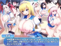 ふたなりサキュバスが襲うも逆に女生徒たちにリードされる大乱交