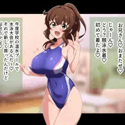 オリジナル競泳水着娘