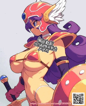 横乳女戦士