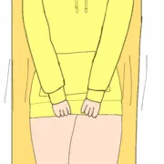 うんこ中に上から泥団子