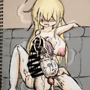 ペドオナホの赤ちゃんゆかりさんと一旦休憩中のふたなりマキさん