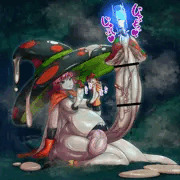 女魔法使い×おばけキノコ