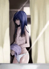 転校生の着替えを覗き!!(´☣౪☣)