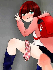 女子小学生 河川敷にて