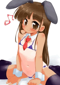 チョコバナナ大好き日焼けバニーちゃん