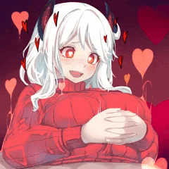 モデウスちゃんとおっぱいなかよし